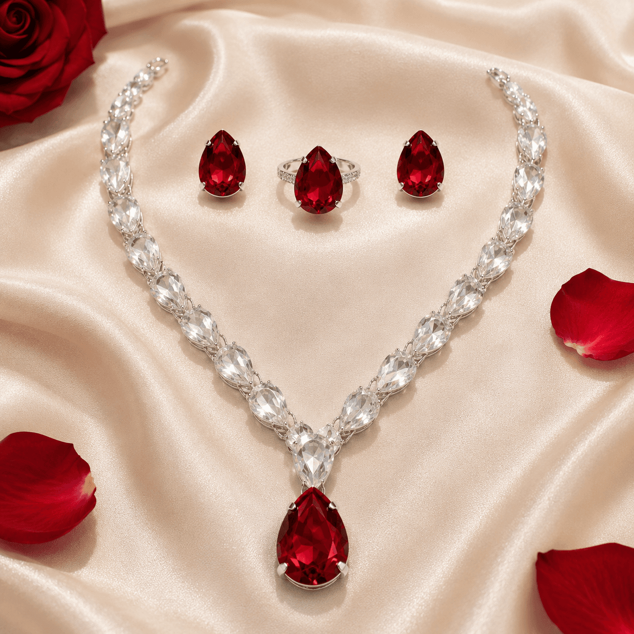 Scarlet Bloom Set - Red