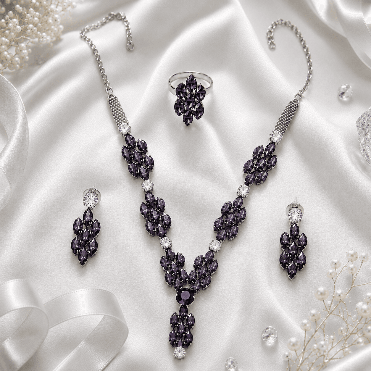 Eternal Shine Jewelry Set - Purple