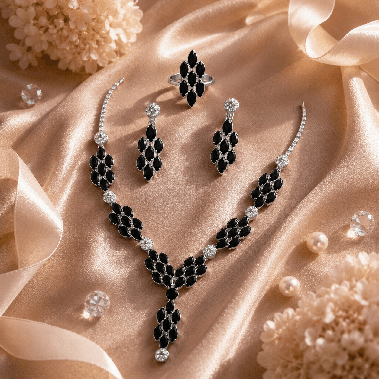 Eternal Shine Jewelry Set - Black