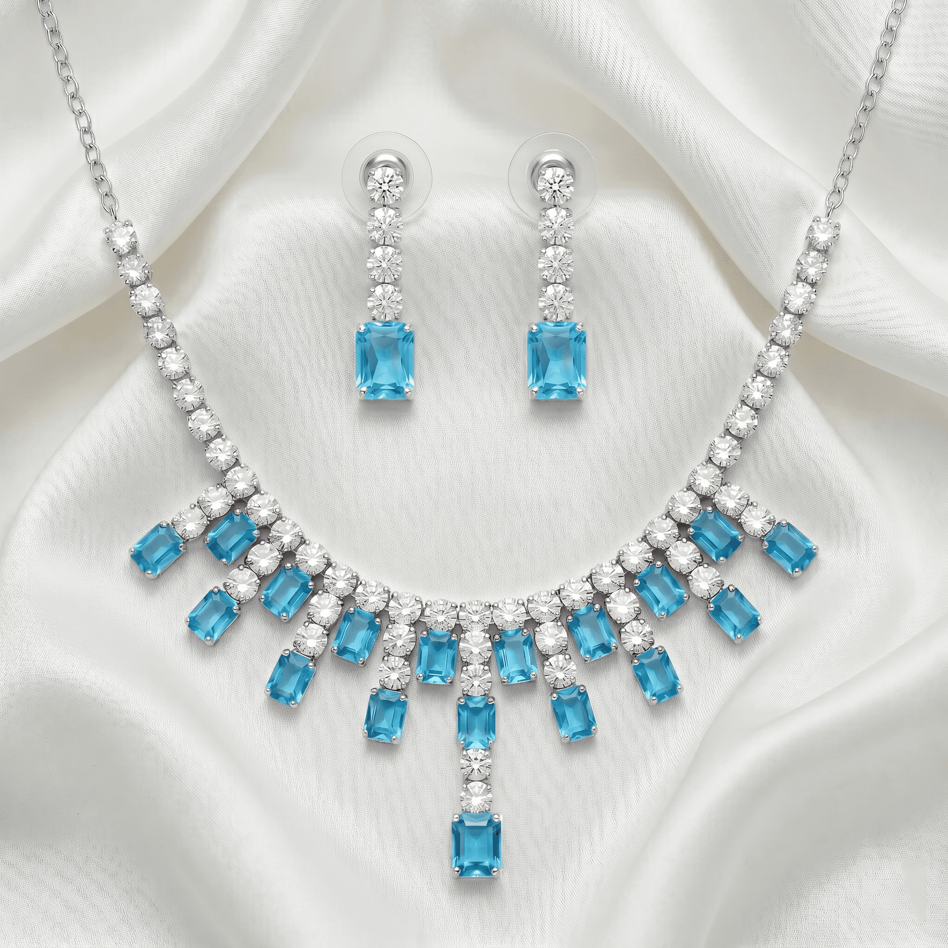 Crystal Drop Set - Aqua Blue